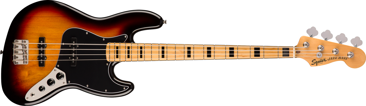 Squier Classic Vibe '70s Jazz Bass, Maple Fingerboard, 3-Color Sunburst