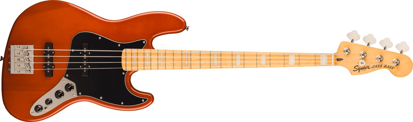 Squier lassic Vibe™ Active '70s Jazz Bass®, Maple Fingerboard, Black Pickguard, Mocha