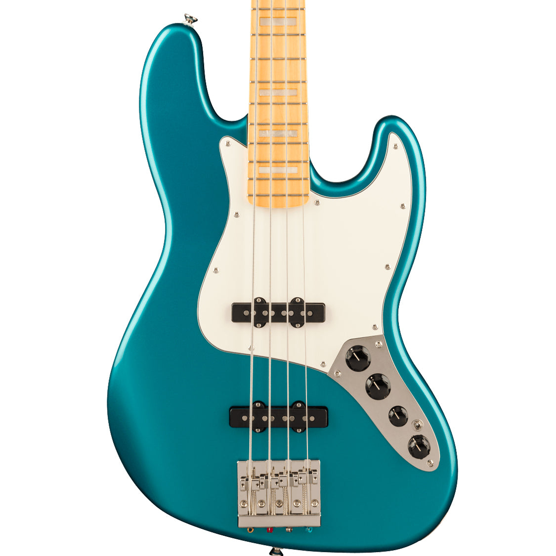Squier Classic Vibe™ Active '70s Jazz Bass®, Maple Fingerboard, Parchment Pickguard, Ocean Turquoise
