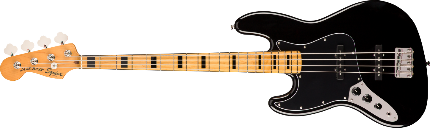 Squier Classic Vibe '70s Jazz Bass® Left-Handed, Maple Fingerboard, Black