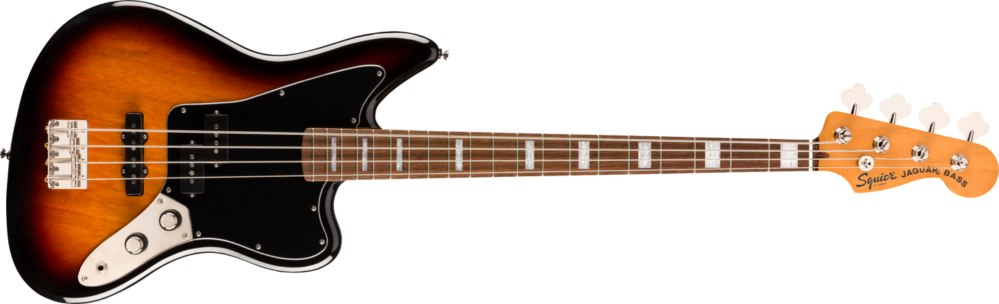 Squier Classic Vibe Jaguar® Bass, Laurel Fingerboard, 3-Color Sunburst