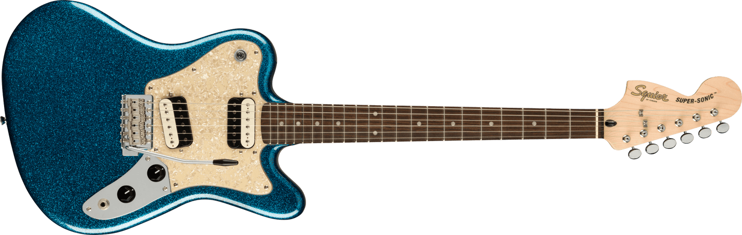 Squier Paranormal Super-Sonic, Laurel Fingerboard, Blue Sparkle