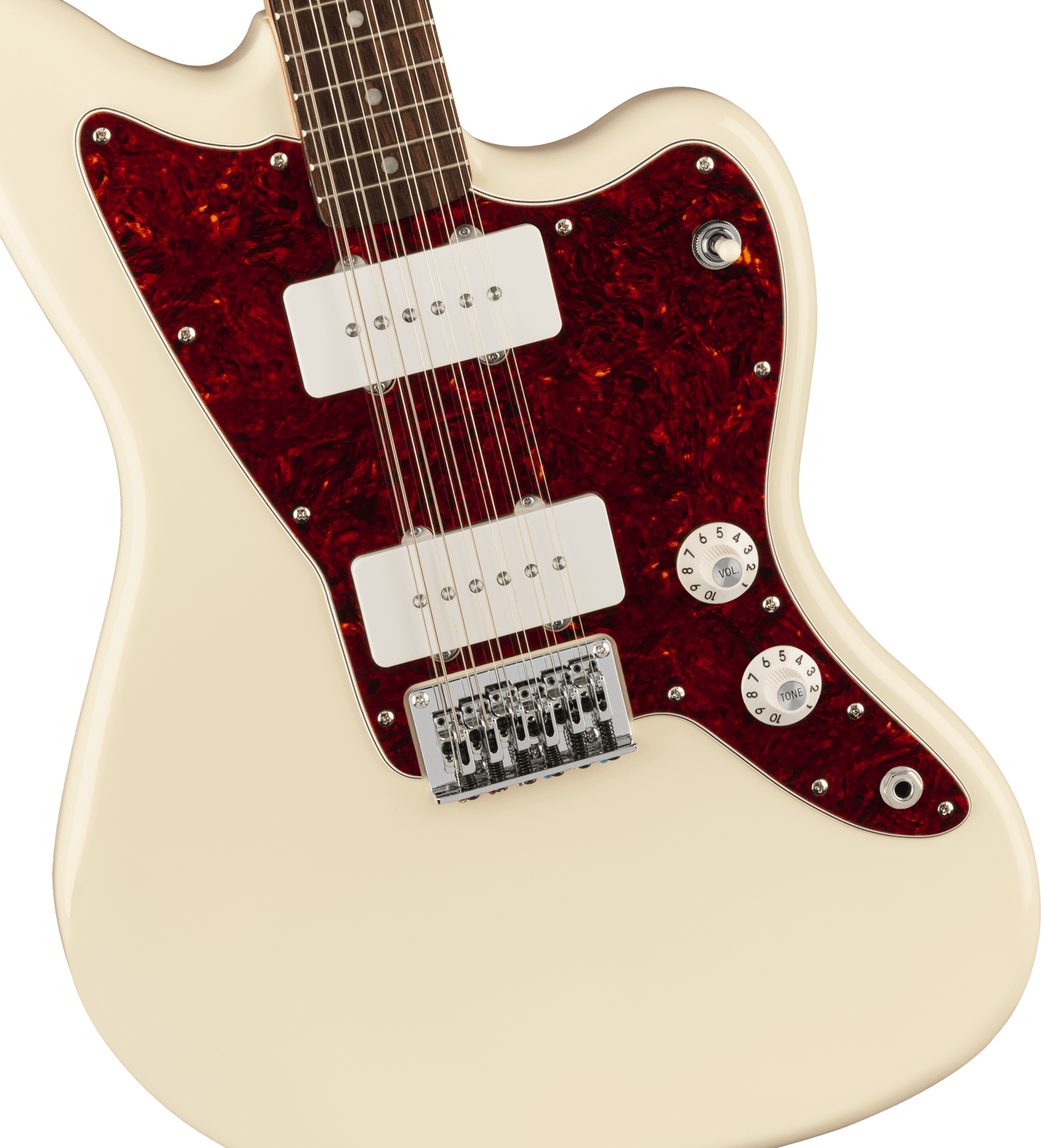 Squier Paranormal Jazzmaster XII, Laurel Fingerboard, Olympic White