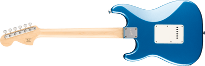 Squier Paranormal Stratocaster® Deluxe, Maple Fingerboard, Parchment Pickguard, Lake Placid Blue