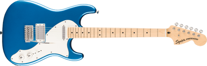 Squier Paranormal Stratocaster® Deluxe, Maple Fingerboard, Parchment Pickguard, Lake Placid Blue