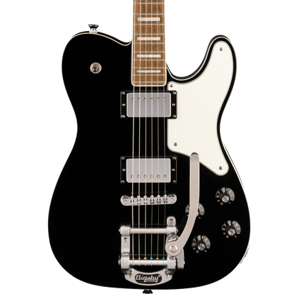 Squier Paranormal Troublemaker Telecaster® Deluxe Bigsby®, Laurel Fingerboard, Parchment Pickguard, Black