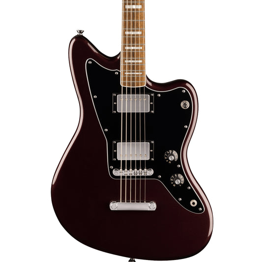 Squier aranormal Baritone Jazzmaster® HH, Laurel Fingerboard, Black Pickguard, Oxblood