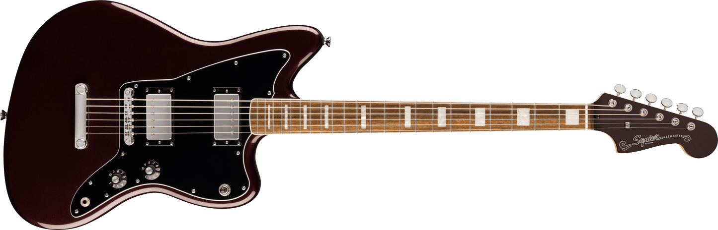 Squier aranormal Baritone Jazzmaster® HH, Laurel Fingerboard, Black Pickguard, Oxblood