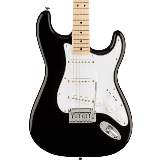 Squier Affinity Series® Stratocaster®, Maple Fingerboard, White Pickguard, Black