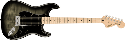 Squier  Affinity Series® Stratocaster® FMT HSS, Maple Fingerboard, Black Pickguard, Black Burst