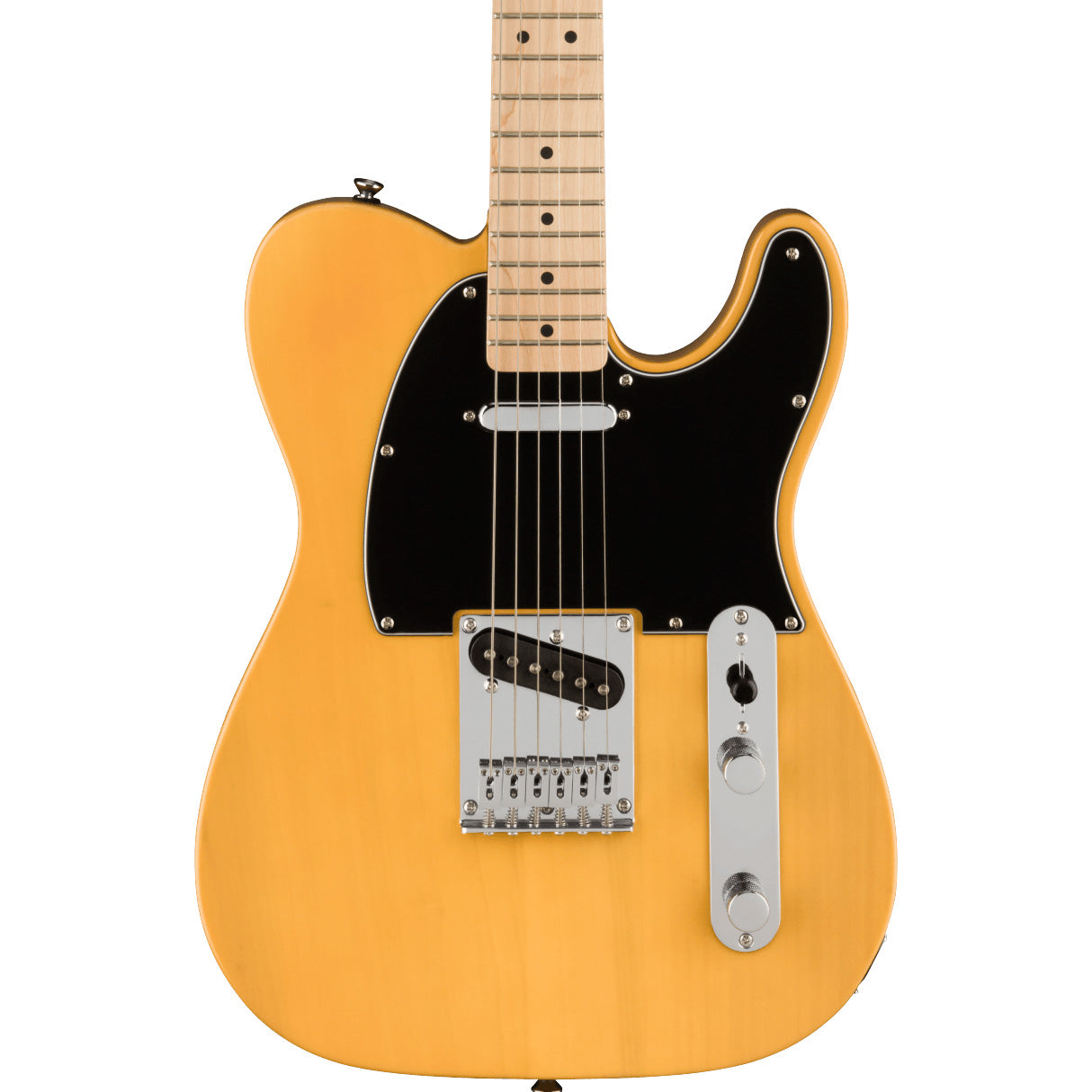 Squier Affinity Series Telecaster, Maple Fingerboard, Black Pickguard, Butterscotch Blonde