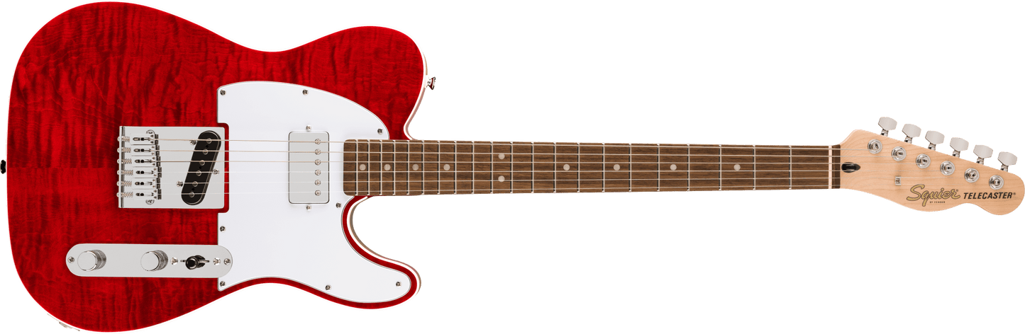 Squier  Affinity Series Telecaster FMT SH, Laurel Fingerboard, Crimson Red Transparent