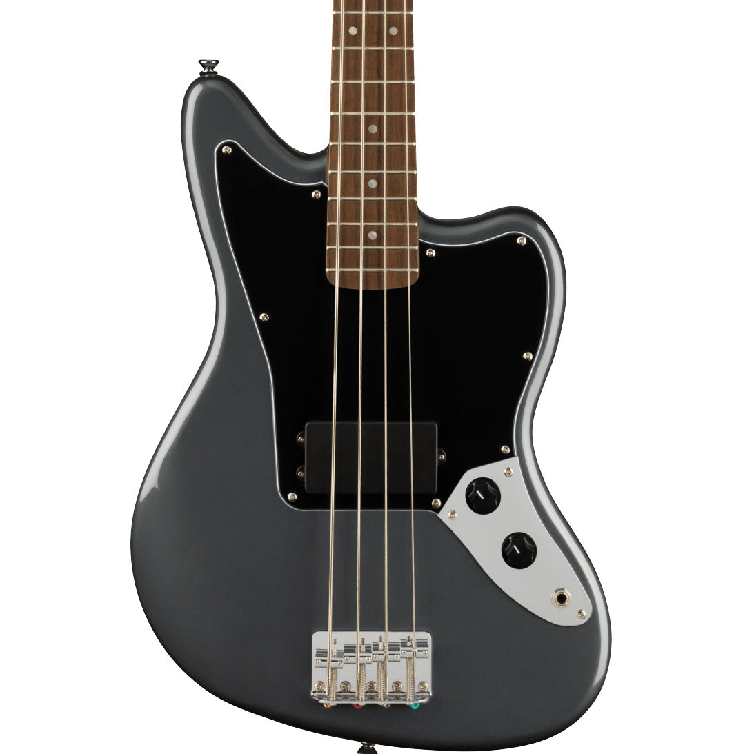 Squier Affinity Series Jaguar Bass H, Laurel Fingerboard, Charcoal Frost Metallic