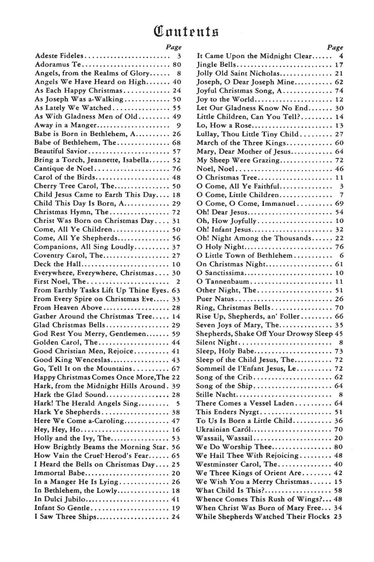 Christmas in Song - SATB