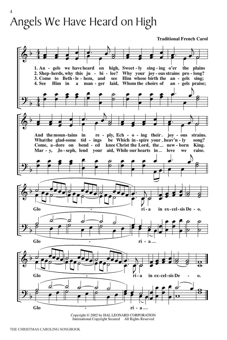 The Christmas Caroling Songbook - SATB