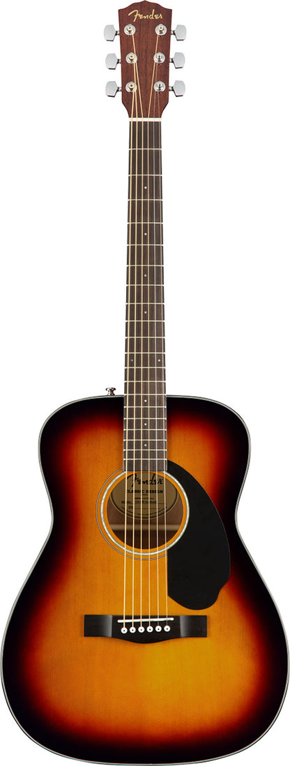 Fender CC-60S Concert, Walnut Fingerboard, 3-Color Sunburst , acoustic guitar