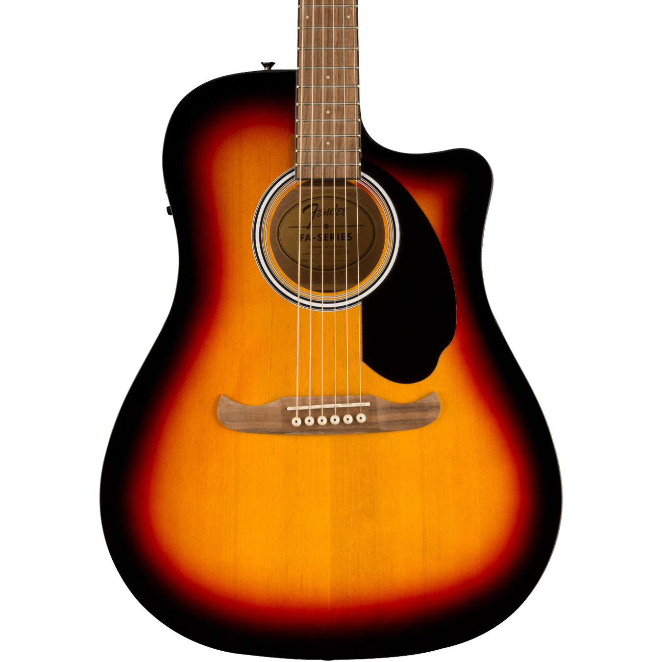 Fender FA-125CE Dreadnought, Walnut Fingerboard, Sunburst