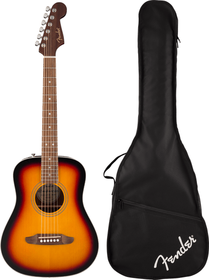 Fender California Standard Redondo™ Mini with Bag, Spruce Top, 3-Color Sunburst