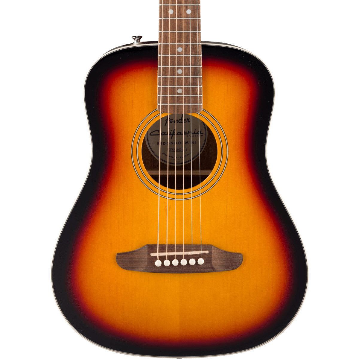 Fender California Standard Redondo™ Mini with Bag, Spruce Top, 3-Color Sunburst