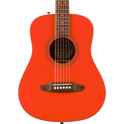 Fender California Standard Redondo™ Mini with Bag, Spruce Top, Fiesta Red