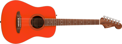 Fender California Standard Redondo™ Mini with Bag, Spruce Top, Fiesta Red