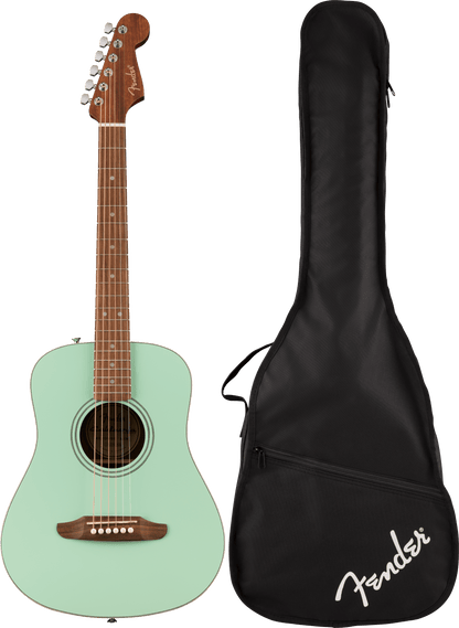 Fender California Standard Redondo™ Mini with Bag, Spruce Top, Surf Green