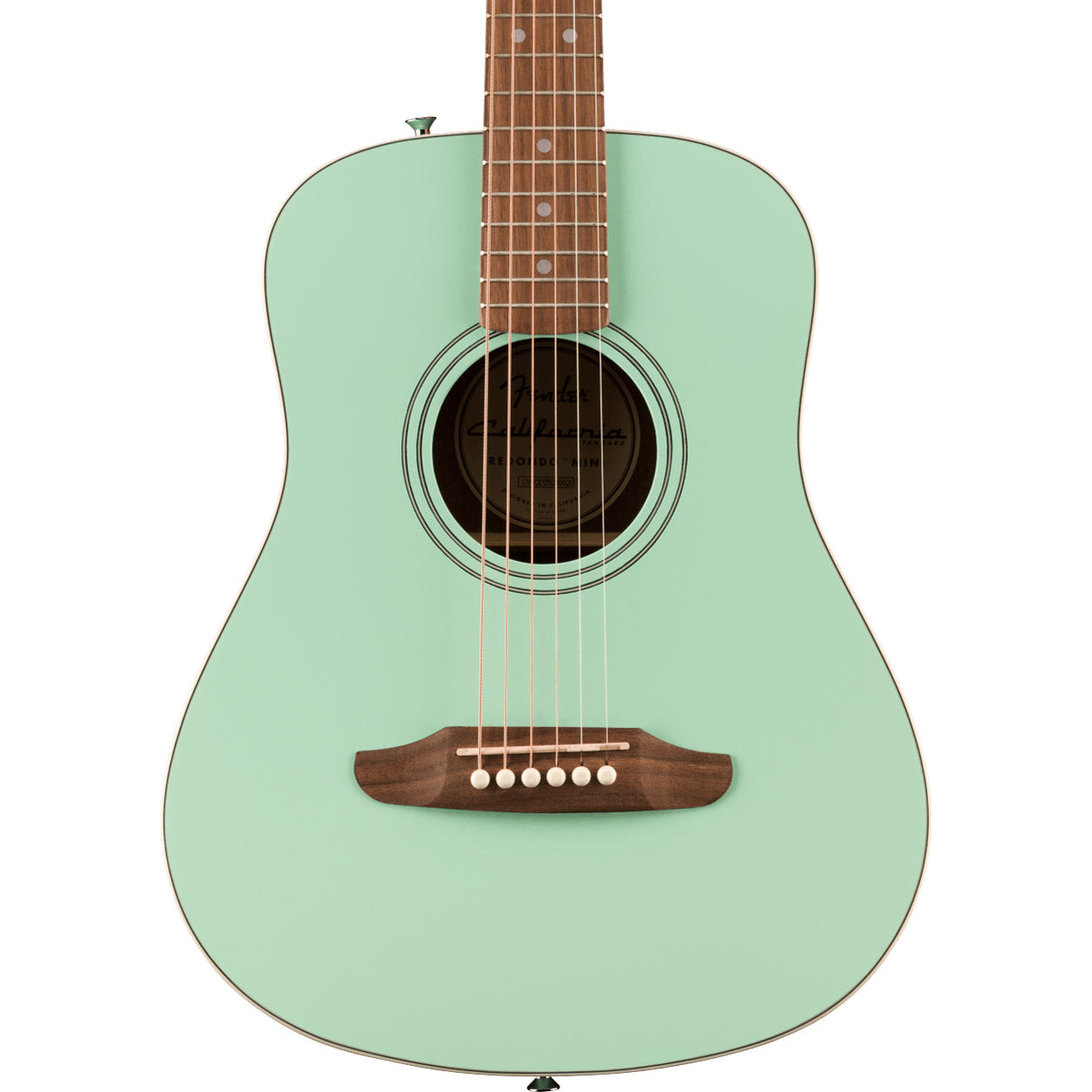 Fender California Standard Redondo™ Mini with Bag, Spruce Top, Surf Green