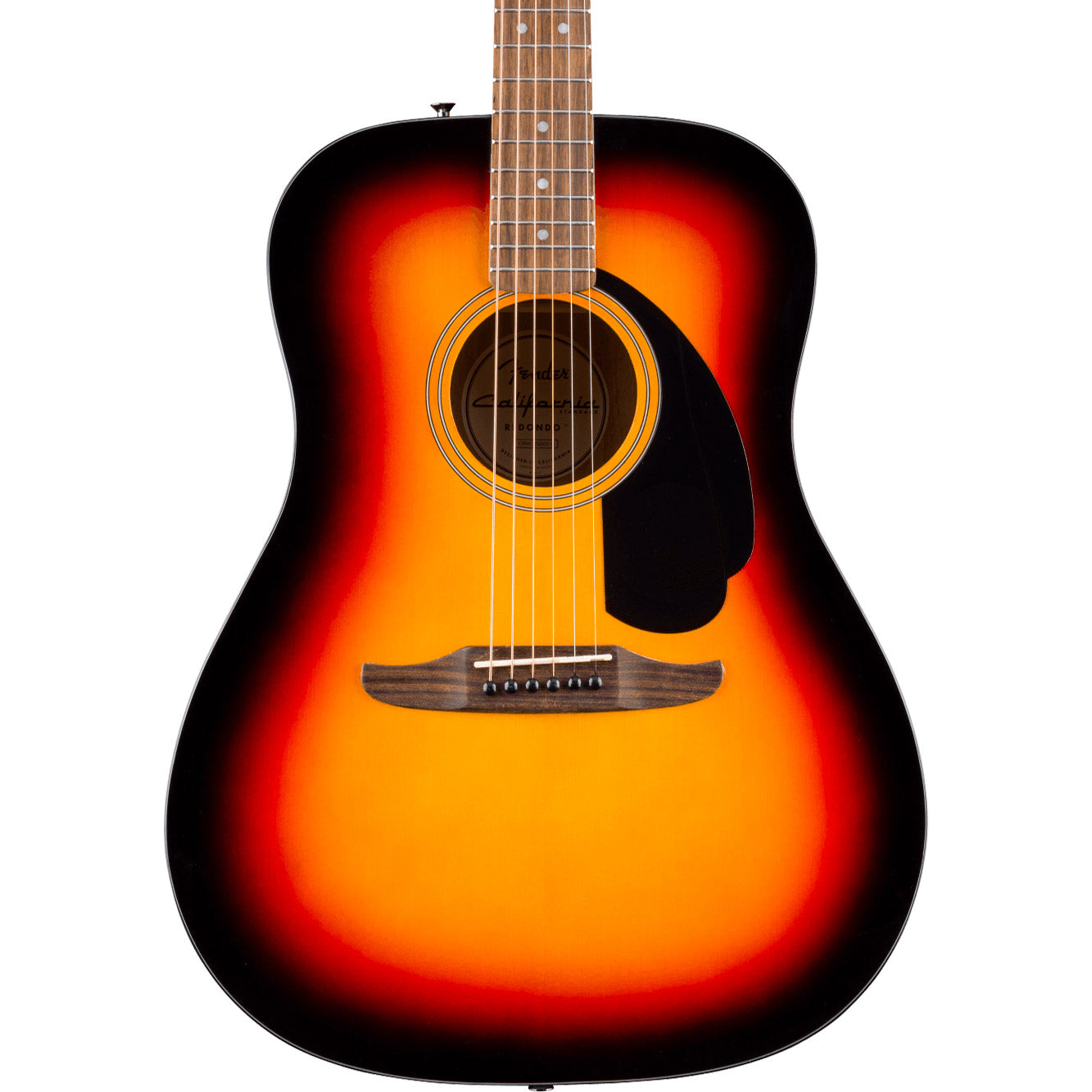 Fender California Standard Redondo™, Spruce Top, Black Pickguard, 3-Color Sunburst