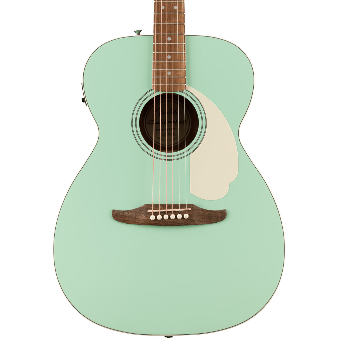 Fender  California Standard Monterey™ E, Spruce Top, Ivory Pickguard, Surf Green