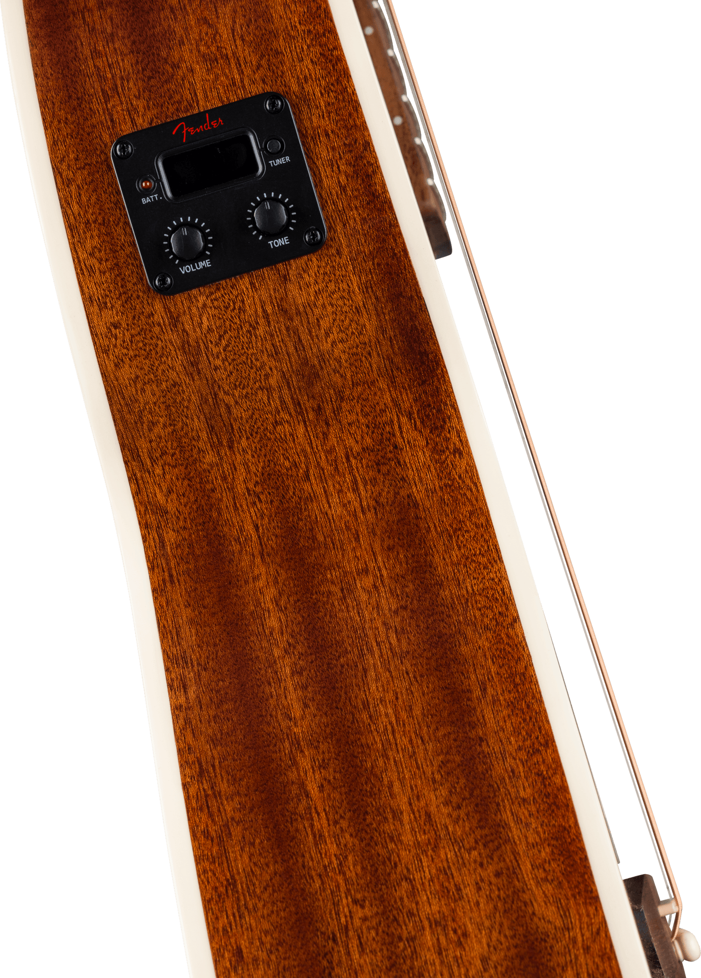 Fender California Standard Monterey™ E, Sapele Top, Ivory Pickguard, Natural Sapele