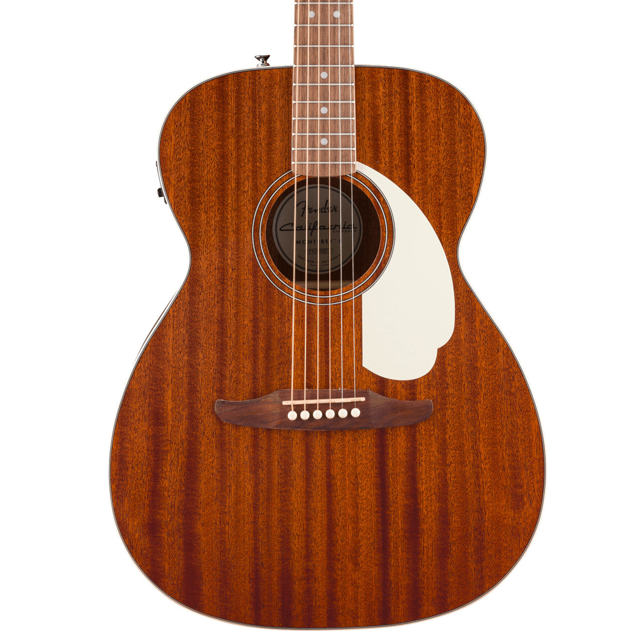 Fender California Standard Monterey™ E, Sapele Top, Ivory Pickguard, Natural Sapele