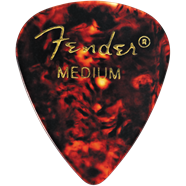 Fender  Classic Celluloid, Tortoise Shell, 351 Shape, Medium, 12 Count