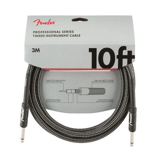 Professional Series Instrument Cables, 10', Gray Tweed