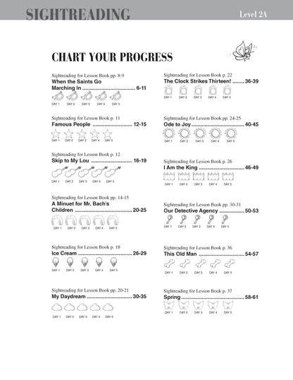 Faber Piano Adventures - Level 2A - Sightreading Book