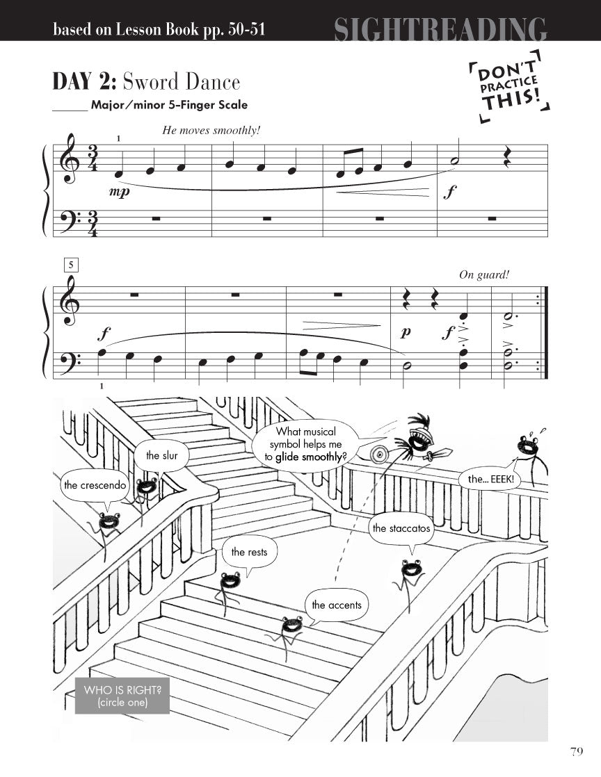 Faber Piano Adventures - Level 2A - Sightreading Book