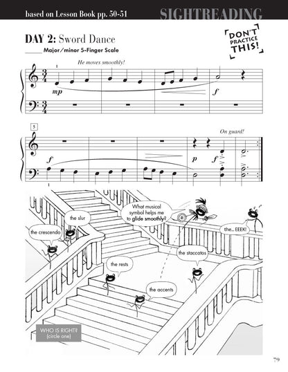 Faber Piano Adventures - Level 2A - Sightreading Book
