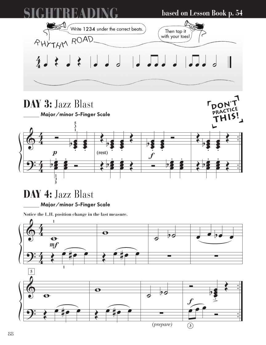 Faber Piano Adventures - Level 2A - Sightreading Book