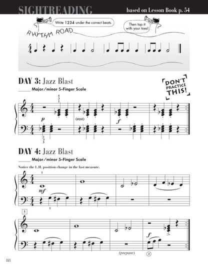 Faber Piano Adventures - Level 2A - Sightreading Book