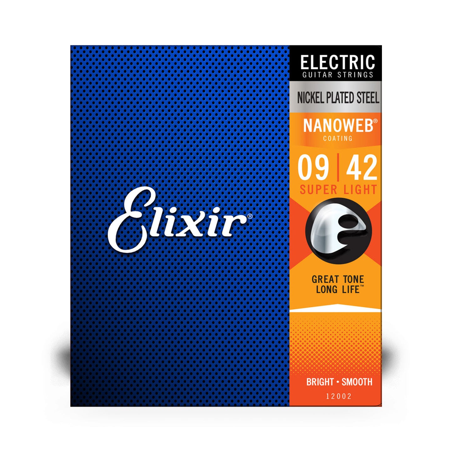 Elixir 12002 Nanoweb Coated Nickel Plated Electric Guitar Strings Super Light 9-42