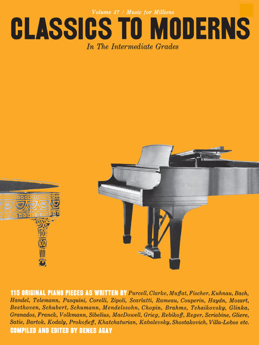 Intermediate Grades Classics to Moderns - Music For Millions Volume 37