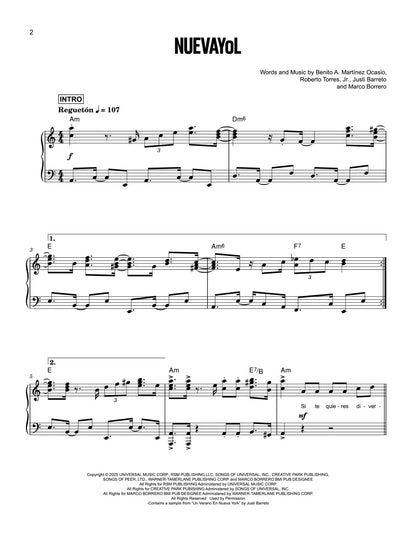 Bad Bunny – DeBí TiRAR MáS FOToS - Piano and Lyrics