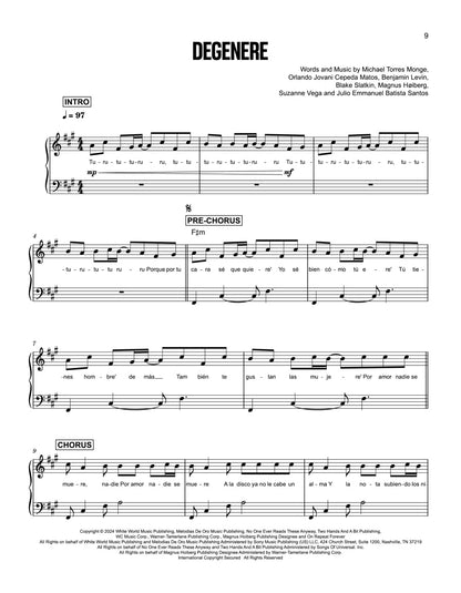 Latin Pop - Sheet Music Essentials - Piano and Lyrics
