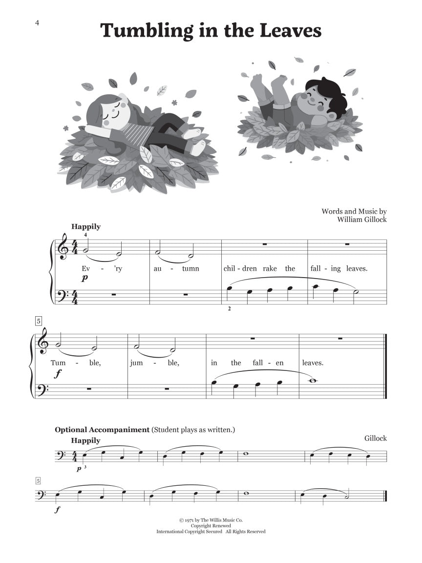 The Easiest Gillock Pieces for the Beginning Pianist - 31 Original Solos