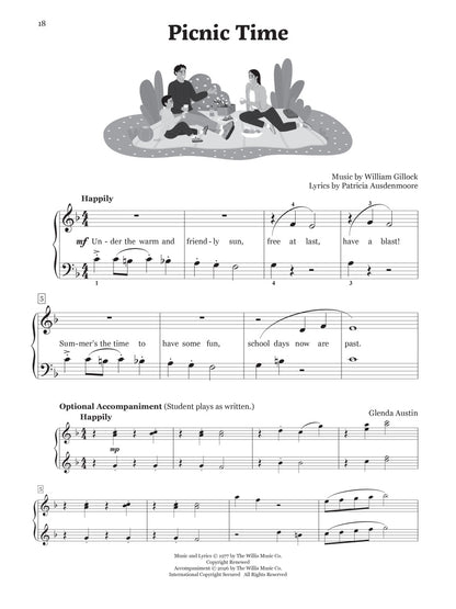 The Easiest Gillock Pieces for the Beginning Pianist - 31 Original Solos