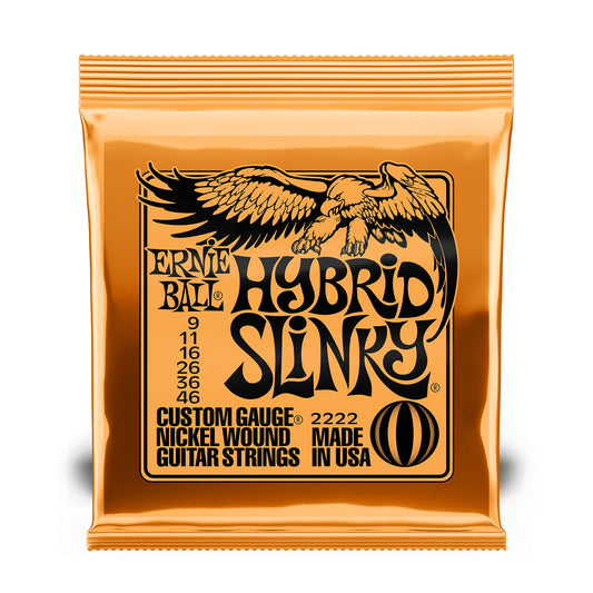 Ernie Ball 2222 Hybrid Slinky Nickel Wound Electric Guitar Strings 9-46 Gauge