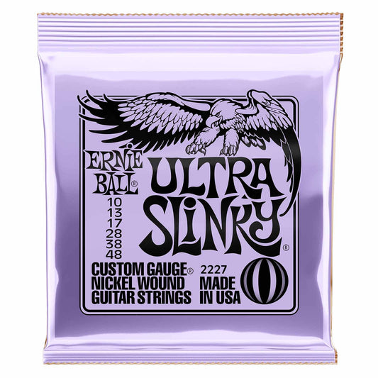 Ernie Ball 2227 Ultra Slinky Nickel Wound Electric Guitar Strings 10-48 Gauge