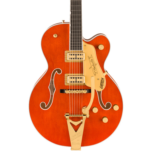 Gretsch Nashville® Hollow Body with String-Thru Bigsby® and Gold Hardware, Ebony Fingerboard, Orange Stain