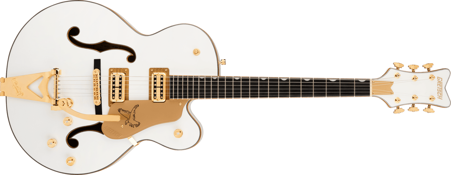 Gretsch Synchromatic™ Falcon™ Hollow Body Single-Cut with Bigsby®, Ebony Fingerboard, Snowcrest White