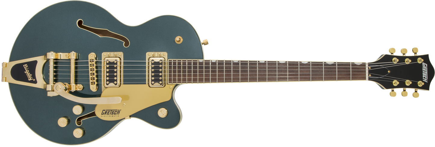 Gretsch G5655TG Electromatic® Center Block Jr. Single-Cut with Bigsby® and Gold Hardware, Laurel Fingerboard, Cadillac Green