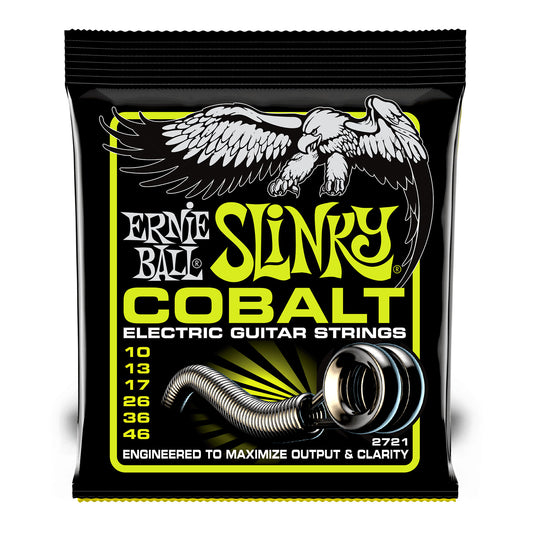 Ernie Ball 2721 Regular Slinky Cobalt Electric Guitar Strings 10-46 Gauge